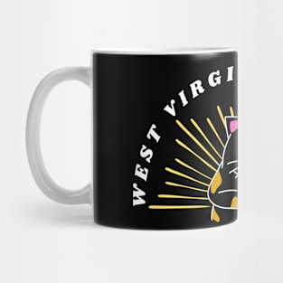 west virginia cat Mug